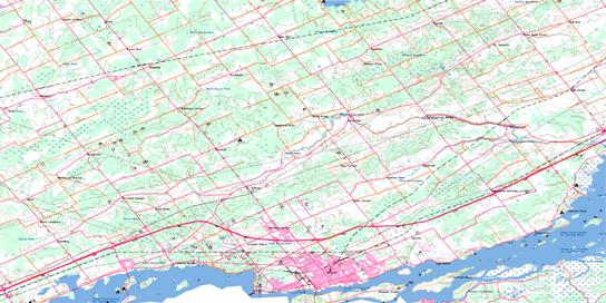 Cornwall Topo Map 031G02 at 1:50,000 scale - National Topographic System of Canada (NTS) - Toporama map