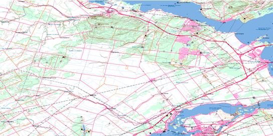 Vaudreuil Topo Map 031G08 at 1:50,000 scale - National Topographic System of Canada (NTS) - Toporama map