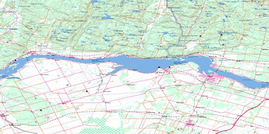 Hawkesbury Topo Map 031G10 at 1:50,000 scale - National Topographic System of Canada (NTS) - Toporama map