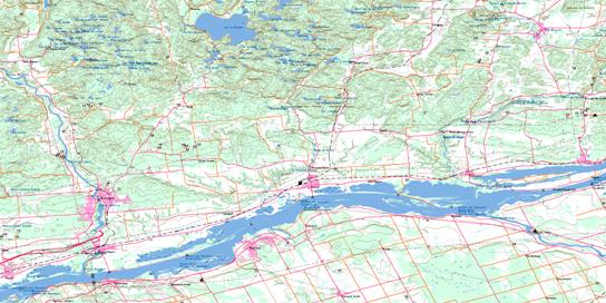Thurso Topo Map 031G11 at 1:50,000 scale - National Topographic System of Canada (NTS) - Toporama map