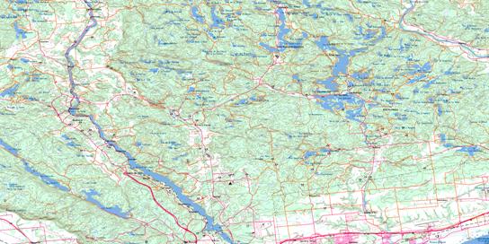Wakefield Topo Map 031G12 at 1:50,000 scale - National Topographic System of Canada (NTS) - Toporama map