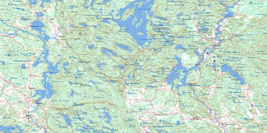 Low Topo Map 031G13 at 1:50,000 scale - National Topographic System of Canada (NTS) - Toporama map
