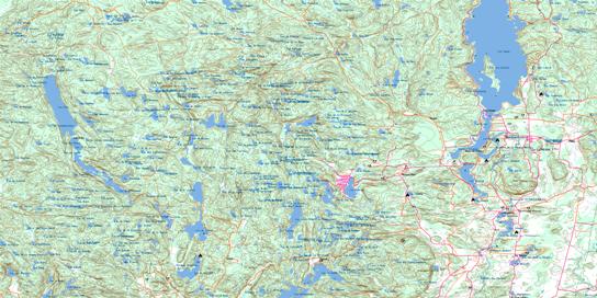 Cheneville Topo Map 031G14 at 1:50,000 scale - National Topographic System of Canada (NTS) - Toporama map