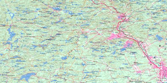 Saint-Sauveur-Des-Monts Topo Map 031G16 at 1:50,000 scale - National Topographic System of Canada (NTS) - Toporama map