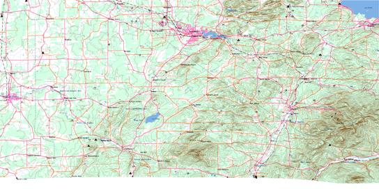 Cowansville Topo Map 031H02 at 1:50,000 scale - National Topographic System of Canada (NTS) - Toporama map