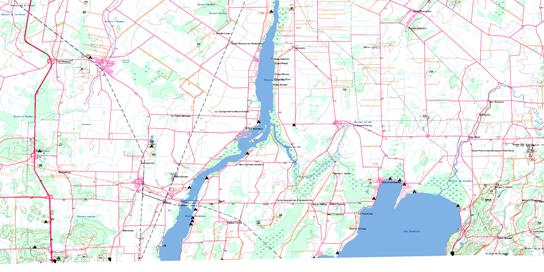 Lacolle Topo Map 031H03 at 1:50,000 scale - National Topographic System of Canada (NTS) - Toporama map