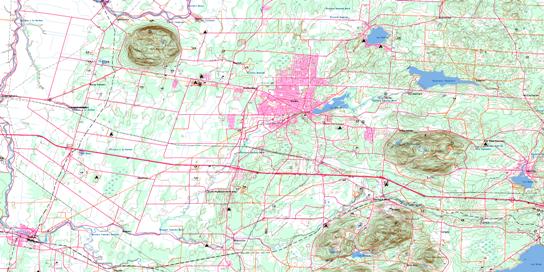 Granby Topo Map 031H07 at 1:50,000 scale - National Topographic System of Canada (NTS) - Toporama map