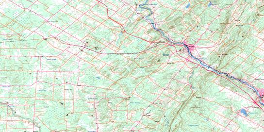 Richmond Topo Map 031H09 at 1:50,000 scale - National Topographic System of Canada (NTS) - Toporama map