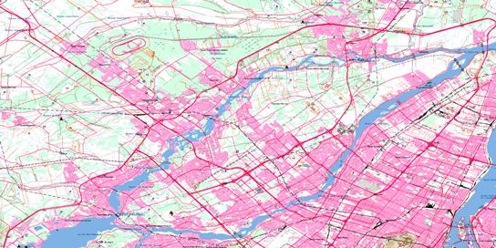 Laval Topographic map 031H12 at 1:50,000 Scale