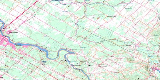 Drummondville Topo Map 031H16 at 1:50,000 scale - National Topographic System of Canada (NTS) - Toporama map