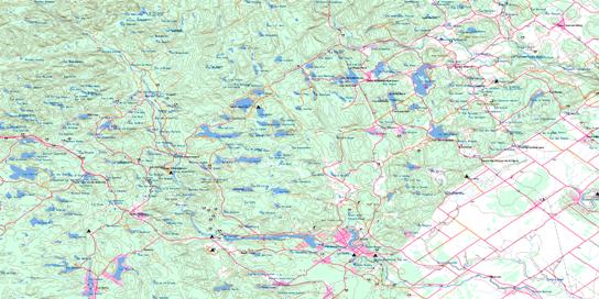Rawdon Topo Map 031I04 at 1:50,000 scale - National Topographic System of Canada (NTS) - Toporama map