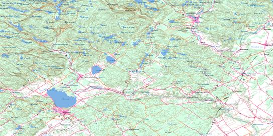 Saint-Gabriel-De-Brandon Topo Map 031I06 at 1:50,000 scale - National Topographic System of Canada (NTS) - Toporama map