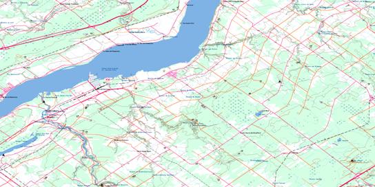 Becancour Topo Map 031I08 at 1:50,000 scale - National Topographic System of Canada (NTS) - Toporama map