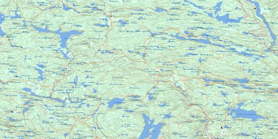 Lac Au Sorcier Topo Map 031I11 at 1:50,000 scale - National Topographic System of Canada (NTS) - Toporama map