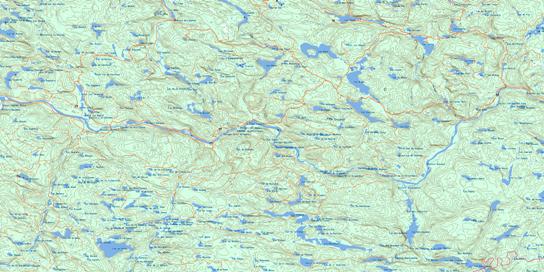 Lac Eveline Topographic map 031I14 at 1:50,000 Scale