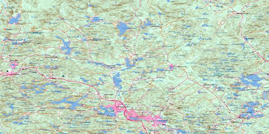 Sainte-Agathe-Des-Monts Topo Map 031J01 at 1:50,000 scale - National Topographic System of Canada (NTS) - Toporama map