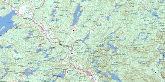 L'Annonciation Topo Map 031J07 at 1:50,000 scale - National Topographic System of Canada (NTS) - Toporama map
