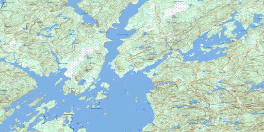 Reservoir Baskatong Topo Map 031J13 at 1:50,000 scale - National Topographic System of Canada (NTS) - Toporama map