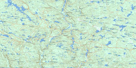 Lac Du Pinceau Topo Map 031K05 at 1:50,000 scale - National Topographic System of Canada (NTS) - Toporama map