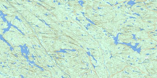 Lac Duval Topo Map 031K07 at 1:50,000 scale - National Topographic System of Canada (NTS) - Toporama map