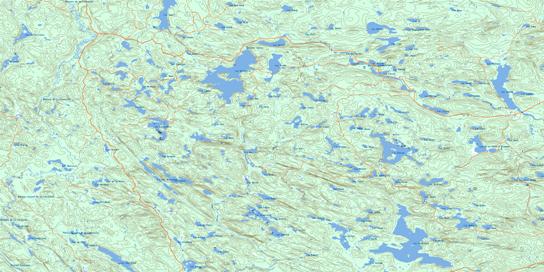 Lac Doolittle Topo Map 031K10 at 1:50,000 scale - National Topographic System of Canada (NTS) - Toporama map