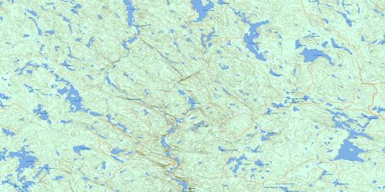 Lac Russell Topo Map 031K12 at 1:50,000 scale - National Topographic System of Canada (NTS) - Toporama map