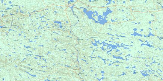 Lac Brule Topographic map 031K14 at 1:50,000 Scale