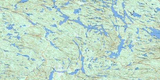 Lac Delahey Topo Map 031K15 at 1:50,000 scale - National Topographic System of Canada (NTS) - Toporama map