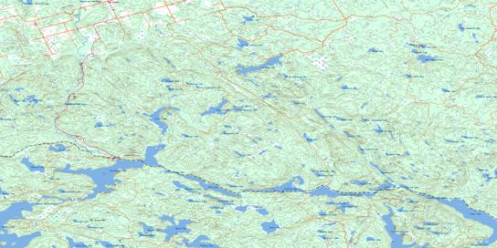 Kiosk Topo Map 031L02 at 1:50,000 scale - National Topographic System of Canada (NTS) - Toporama map