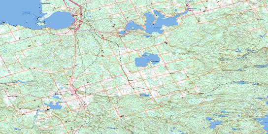 Powassan Topo Map 031L03 at 1:50,000 scale - National Topographic System of Canada (NTS) - Toporama map
