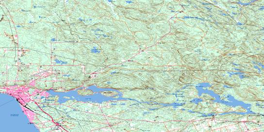 North Bay Topo Map 031L06 at 1:50,000 scale - National Topographic System of Canada (NTS) - Toporama map