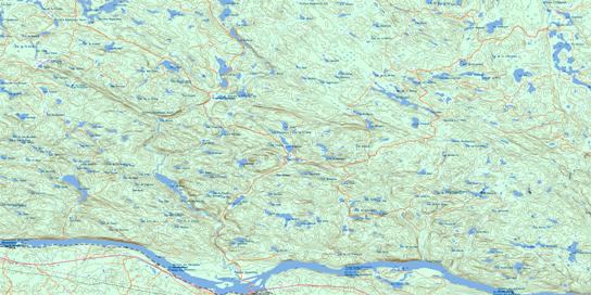 Riviere Maganasipi Topo Map 031L08 at 1:50,000 scale - National Topographic System of Canada (NTS) - Toporama map