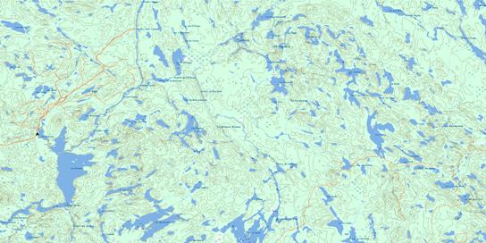 Lac Sairs Topo Map 031L16 at 1:50,000 scale - National Topographic System of Canada (NTS) - Toporama map