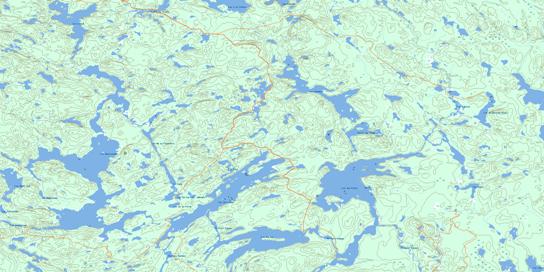 Lac Ogascanane Topographic map 031M01 at 1:50,000 Scale