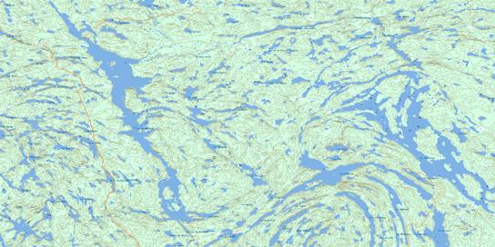 Lac Ostaboningue Topographic map 031M02 at 1:50,000 Scale