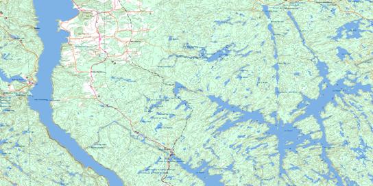 Fabre Topographic map 031M03 at 1:50,000 Scale