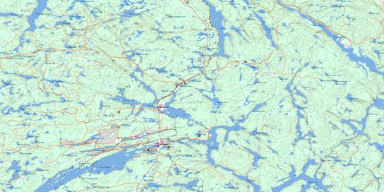 Temagami Topo Map 031M04 at 1:50,000 scale - National Topographic System of Canada (NTS) - Toporama map