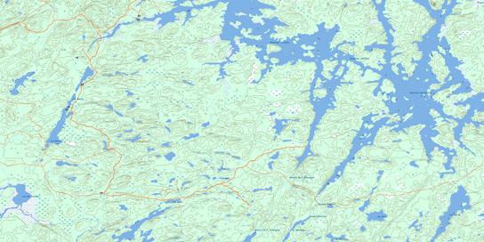 Lac Nodier Topo Map 031M09 at 1:50,000 scale - National Topographic System of Canada (NTS) - Toporama map