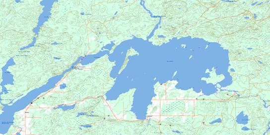 Lac Simard Topo Map 031M10 at 1:50,000 scale - National Topographic System of Canada (NTS) - Toporama map
