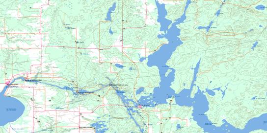 Angliers Topographic map 031M11 at 1:50,000 Scale