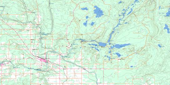 Englehart Topo Map 031M13 at 1:50,000 scale - National Topographic System of Canada (NTS) - Toporama map