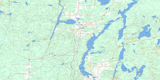 Lac Barriere Topo Map 031M14 at 1:50,000 scale - National Topographic System of Canada (NTS) - Toporama map