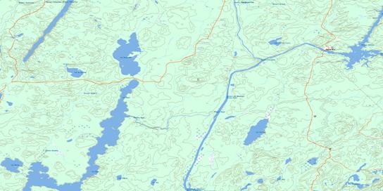 Lac Roger Topographic map 031M15 at 1:50,000 Scale