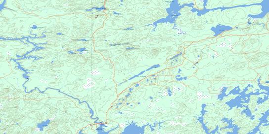 Lac Mourier Topographic map 031M16 at 1:50,000 Scale