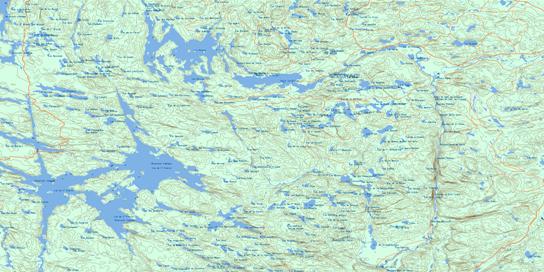Lac De L'Ecorce Topo Map 031N01 at 1:50,000 scale - National Topographic System of Canada (NTS) - Toporama map
