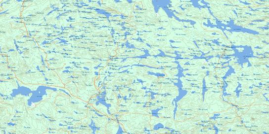 Lac Nichcotea Topo Map 031N03 at 1:50,000 scale - National Topographic System of Canada (NTS) - Toporama map