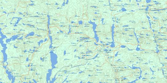 Lac Antiquois Topo Map 031N04 at 1:50,000 scale - National Topographic System of Canada (NTS) - Toporama map