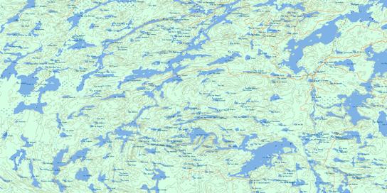 Lac Cawasachouane Topo Map 031N05 at 1:50,000 scale - National Topographic System of Canada (NTS) - Toporama map
