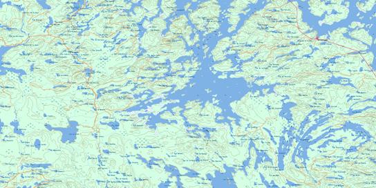 Reservoir Dozois Topo Map 031N06 at 1:50,000 scale - National Topographic System of Canada (NTS) - Toporama map