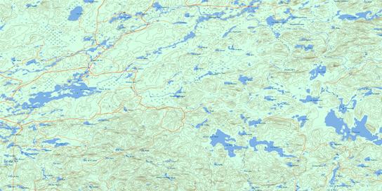 Lac Landron Topo Map 031N09 at 1:50,000 scale - National Topographic System of Canada (NTS) - Toporama map